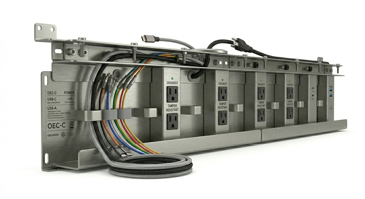 Kavero ProLink Under-Desk Power Rail