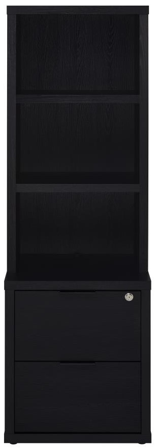 Coaster Westpark Black bookcase front view