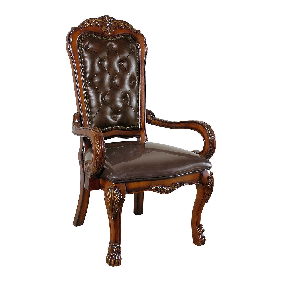 Dresden Executive Office Chair - Synthetic Leather & Cherry Oak Finish - 12170 image 2
