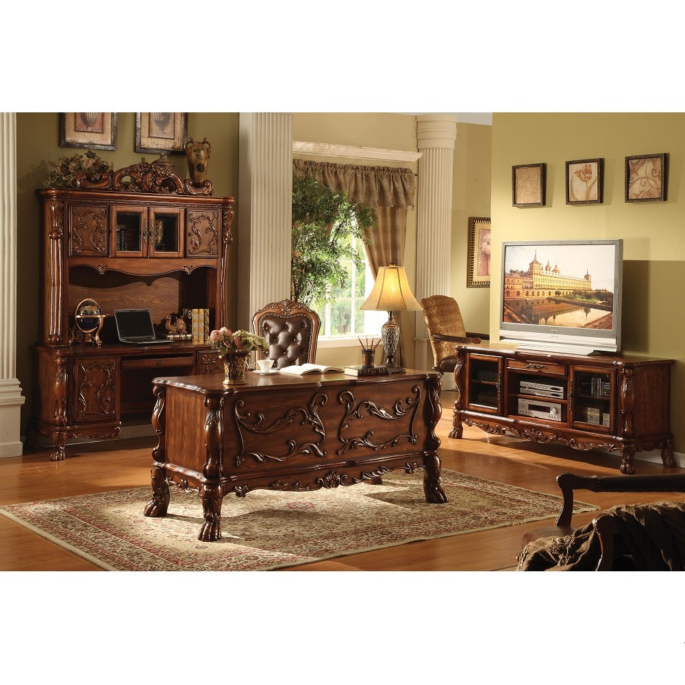 Dresden Executive Office Chair - Synthetic Leather & Cherry Oak Finish - 12170 image 4