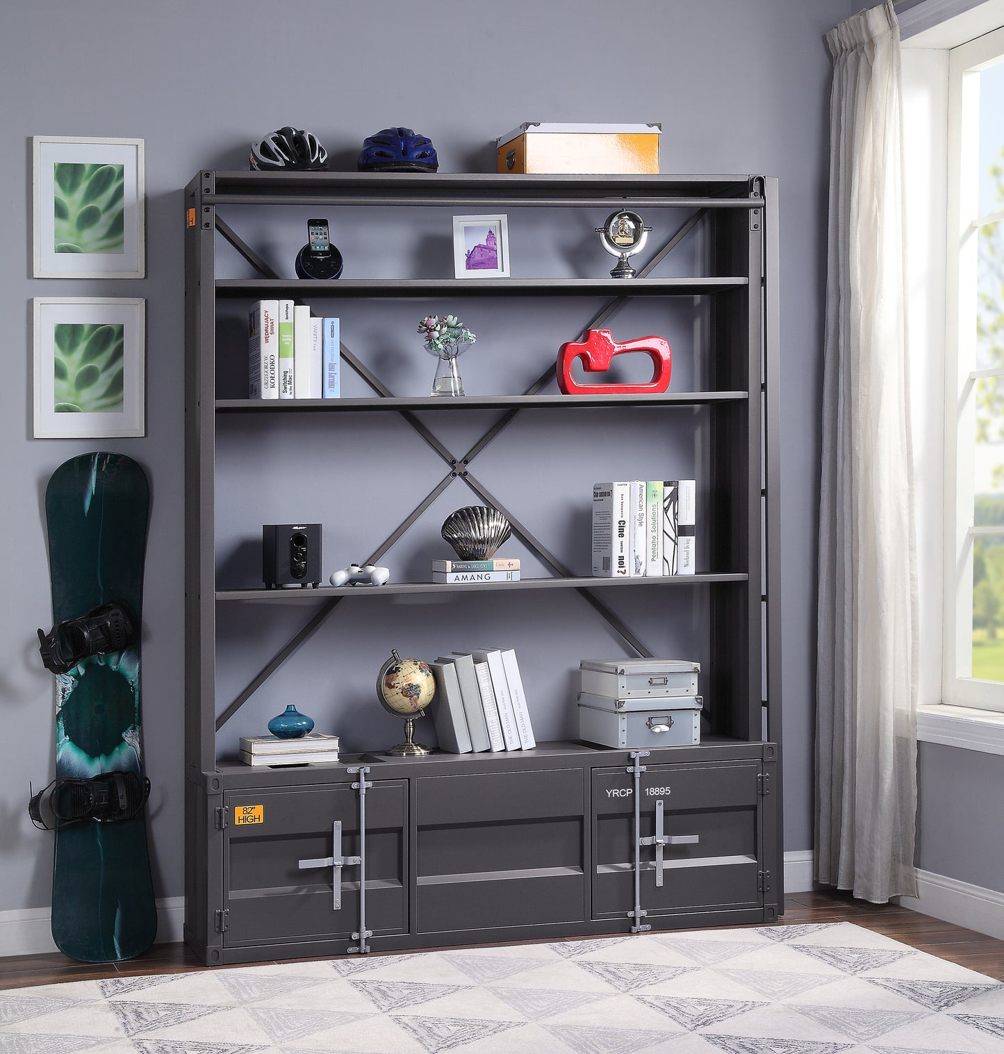 Cargo Bookcase W/Ladder 39887