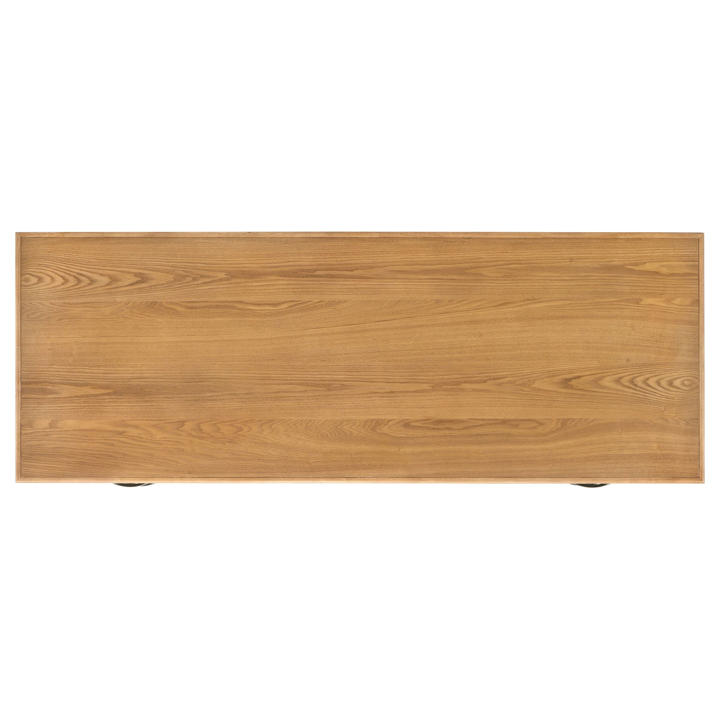 Roldan 69-Inch Transitional 4-Drawer Double Pedestal Computer Desk – Light Ash