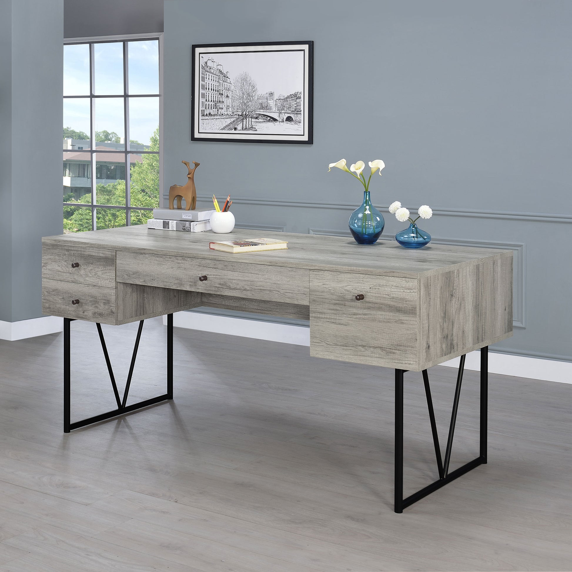 Analiese 4-drawer Writing Desk