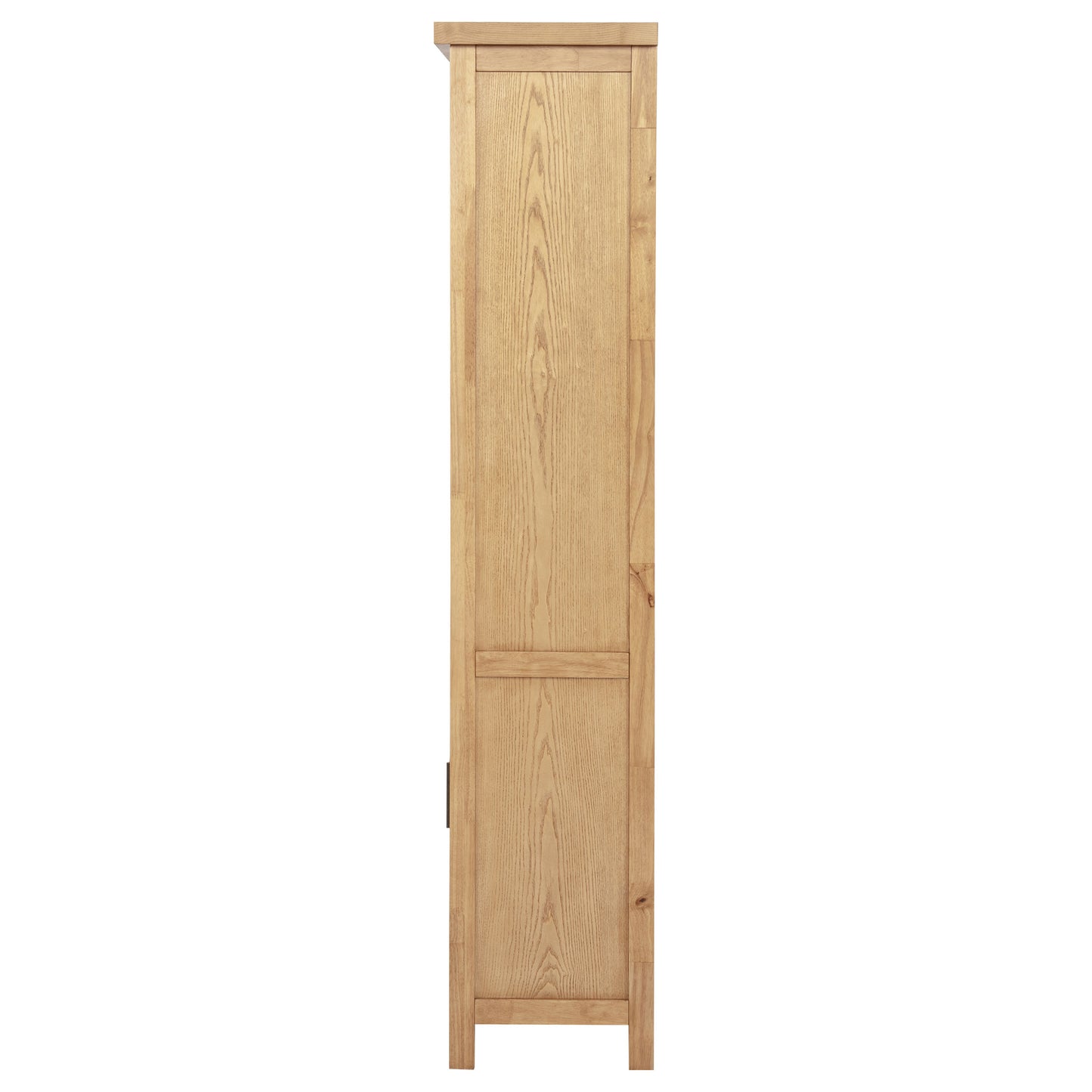 Vermes 34-Inch Transitional Bookcase Cabinet with 2 Doors & 3 Open Shelves – Light Ash