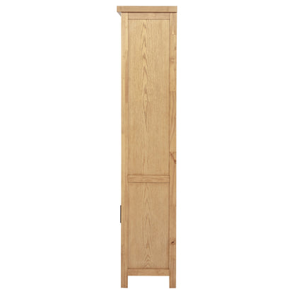 Vermes 34-Inch Transitional Bookcase Cabinet with 2 Doors & 3 Open Shelves – Light Ash