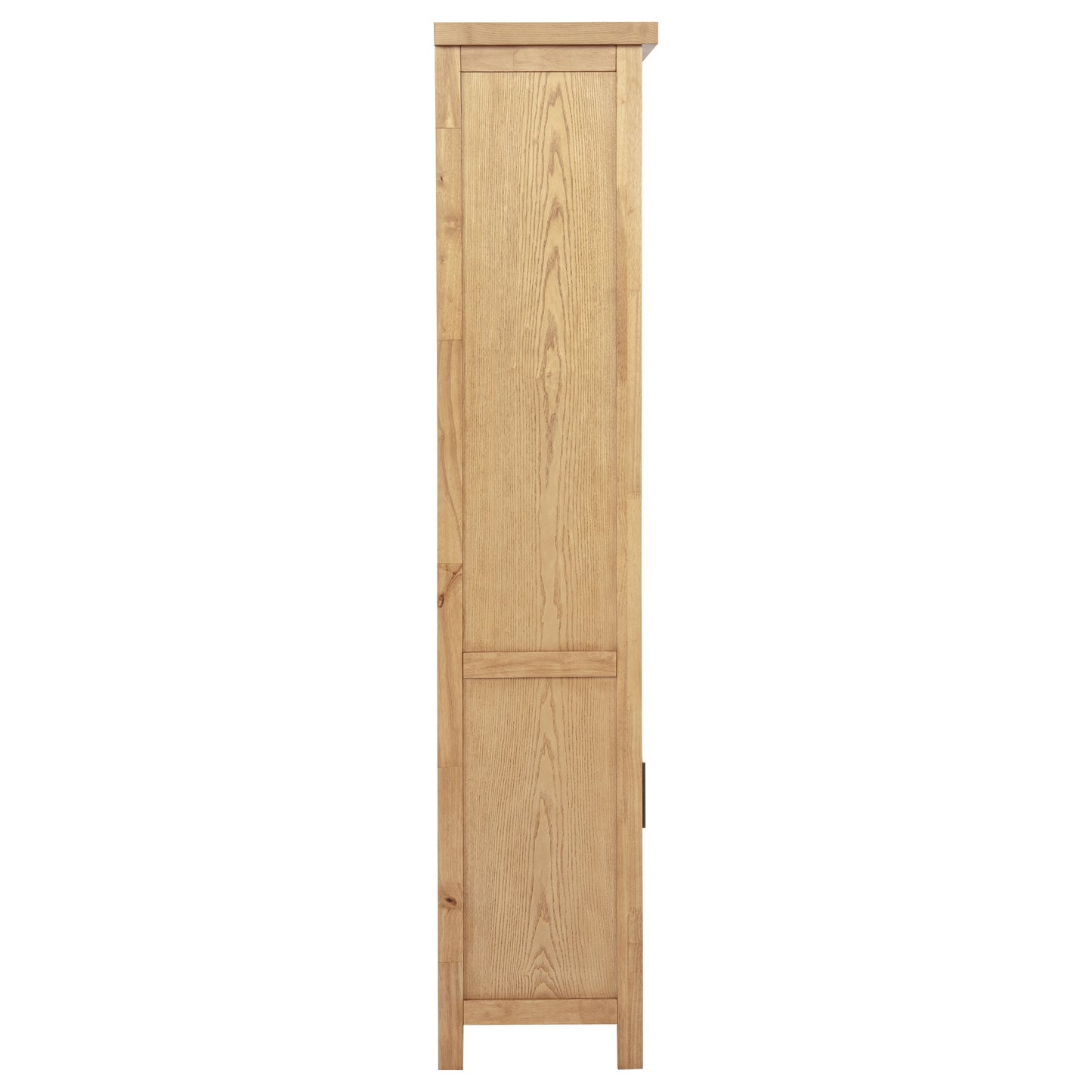 Vermes 34-Inch Transitional Bookcase Cabinet with 2 Doors & 3 Open Shelves – Light Ash