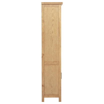 Vermes 34-Inch Transitional Bookcase Cabinet with 2 Doors & 3 Open Shelves – Light Ash