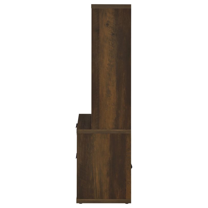 Coaster Westpark Dark Pine bookcase side view
