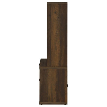 Coaster Westpark Dark Pine bookcase side view