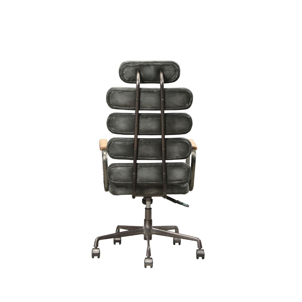 Calan Office Chair - Vintage Black Top Grain Leather - 92107 image 3