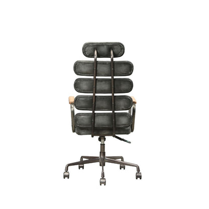 Calan Office Chair - Vintage Black Top Grain Leather - 92107 image 3