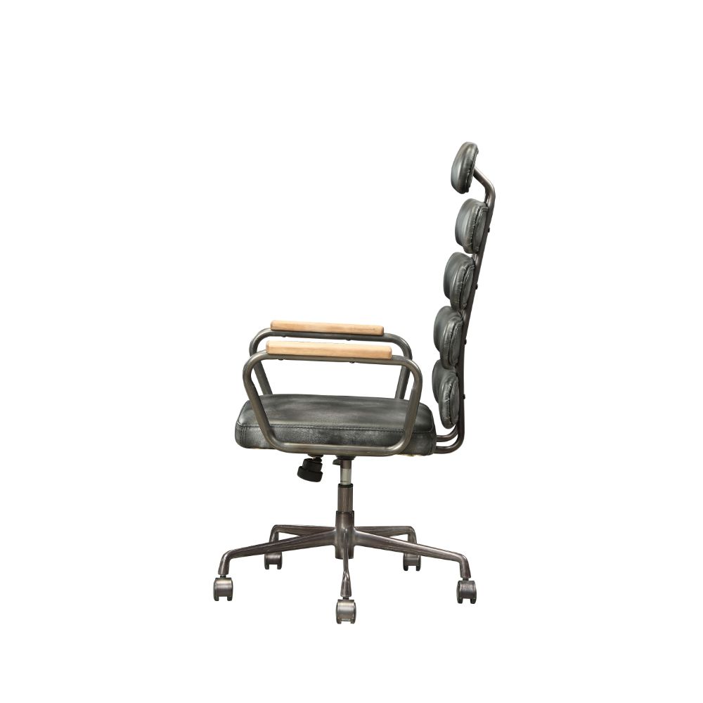 Calan Office Chair - Vintage Black Top Grain Leather - 92107 image 5