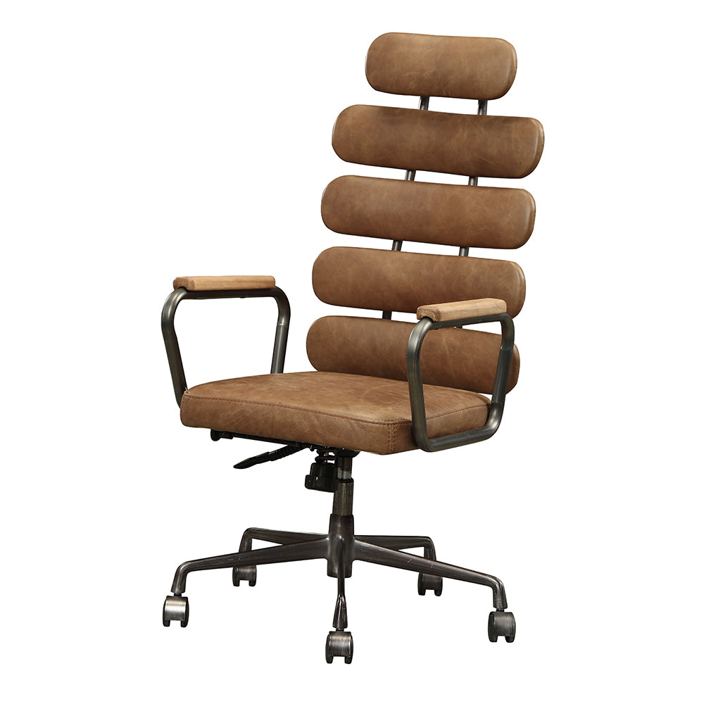 Calan Office Chair - Retro Brown Top Grain Leather - 92108 image 2