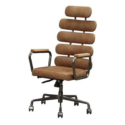 Calan Office Chair - Retro Brown Top Grain Leather - 92108 image 2