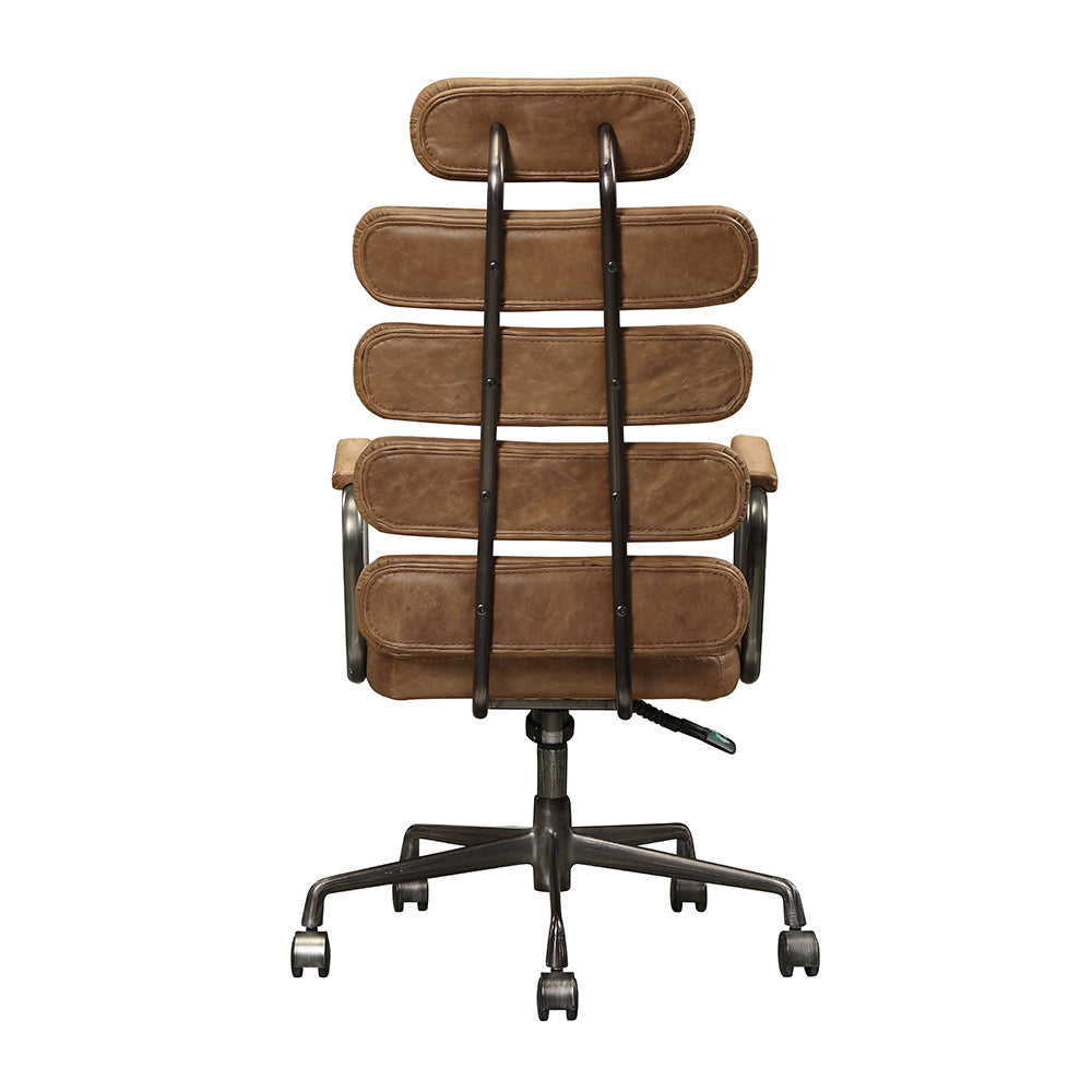 Calan Office Chair - Retro Brown Top Grain Leather - 92108 image 4