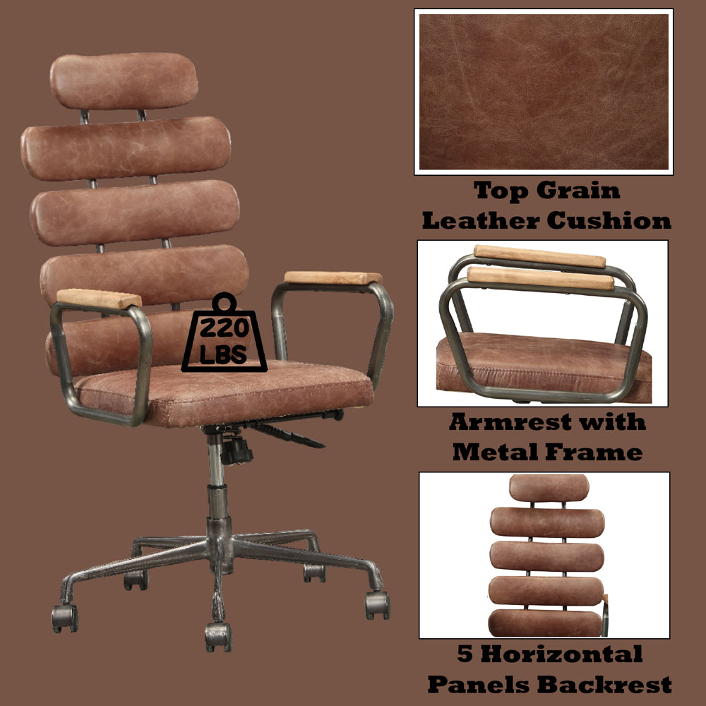 Calan Office Chair - Vintage Whiskey Top Grain Leather - 92110 image 8
