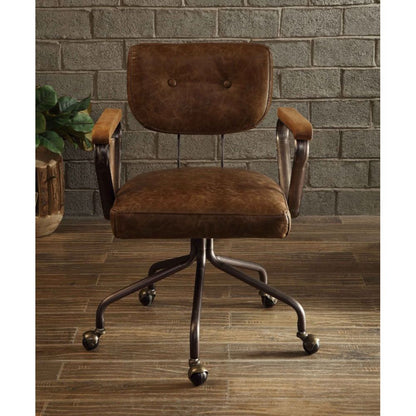 Hallie Office Chair - Vintage Whiskey Top Grain Leather - 92410 image 2