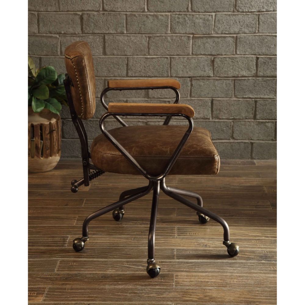 Hallie Office Chair - Vintage Whiskey Top Grain Leather - 92410 image 4