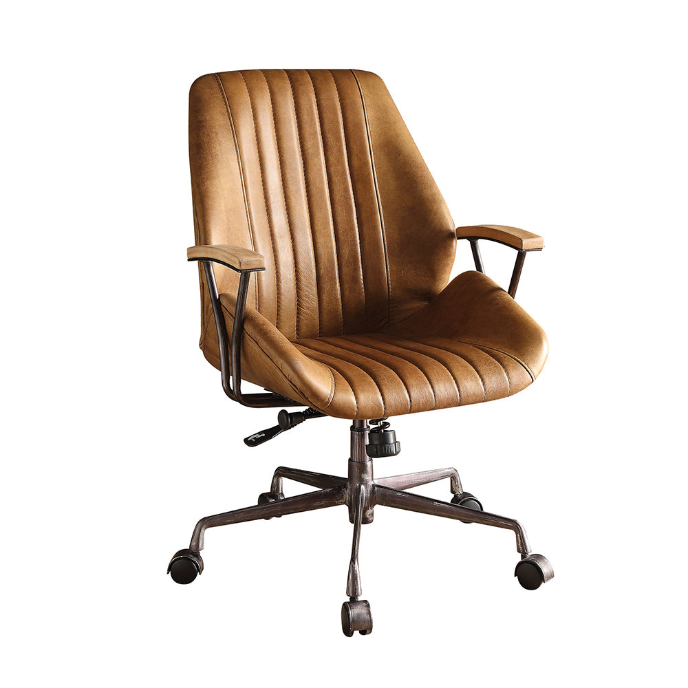 Hamilton Office Chair - Coffee Top Grain Leather - 92412 image 2