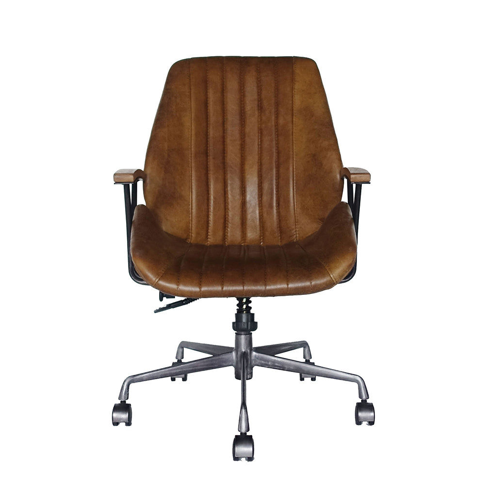 Hamilton Office Chair - Coffee Top Grain Leather - 92412 image 3