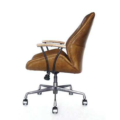 Hamilton Office Chair - Coffee Top Grain Leather - 92412 image 4