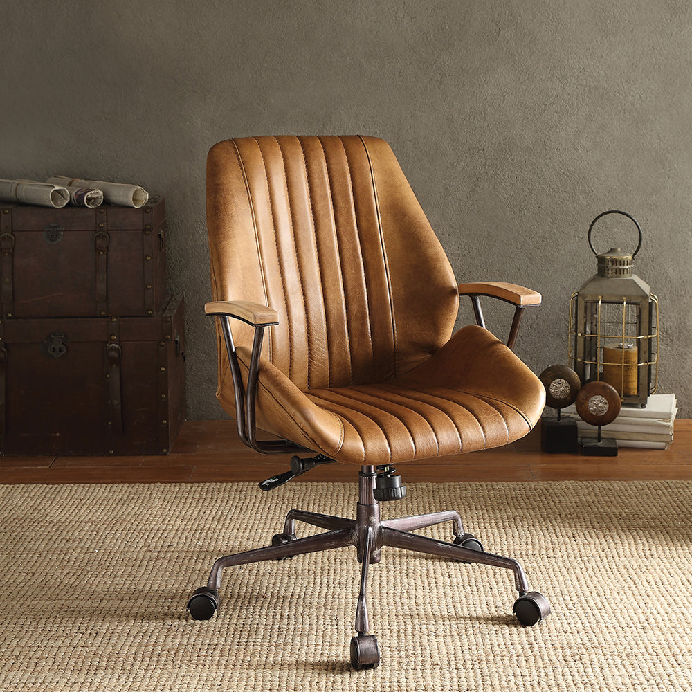 Hamilton Office Chair - Coffee Top Grain Leather - 92412