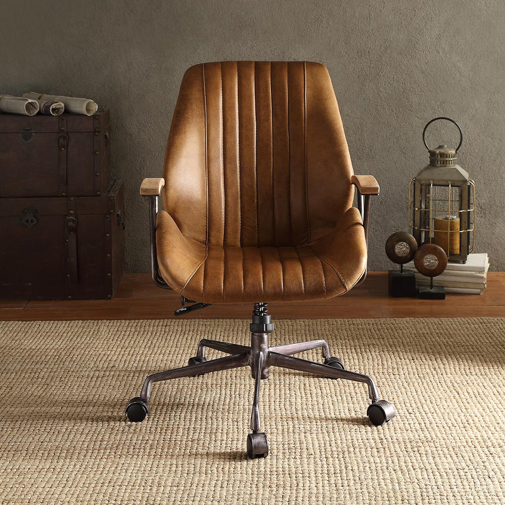 Hamilton Office Chair - Coffee Top Grain Leather - 92412 image 6