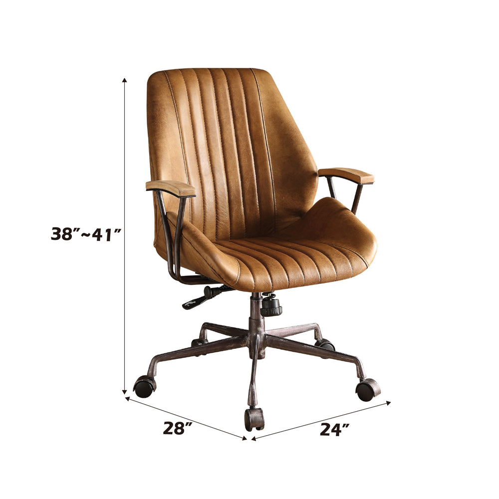 Hamilton Office Chair - Coffee Top Grain Leather - 92412 image 11