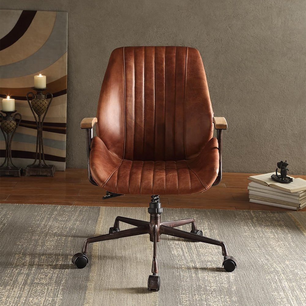 Hamilton Office Chair - Cocoa Top Grain Leather - 92413 image 3
