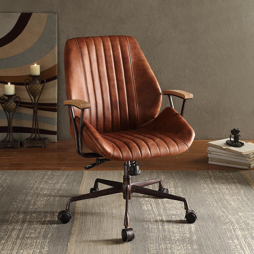 Hamilton Office Chair - Cocoa Top Grain Leather - 92413