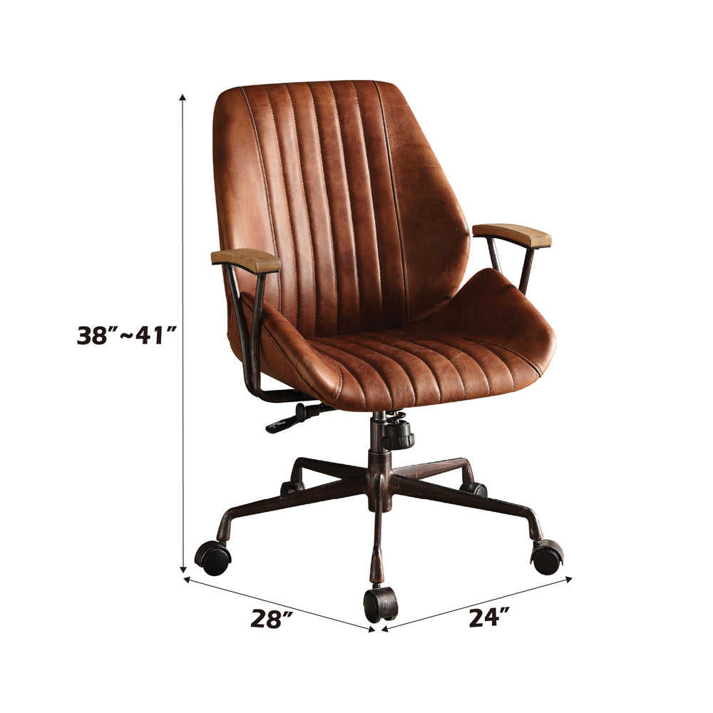 Hamilton Office Chair - Cocoa Top Grain Leather - 92413 image 6