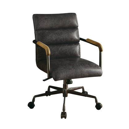 Harith Office Chair - Antique Slate Top Grain Leather - 92415