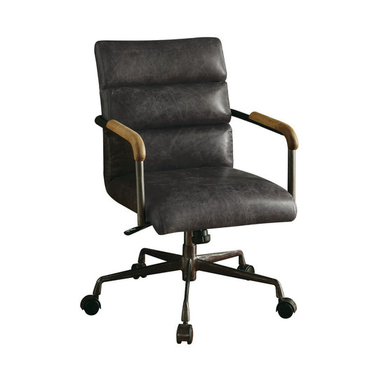 Harith Office Chair - Antique Slate Top Grain Leather - 92415