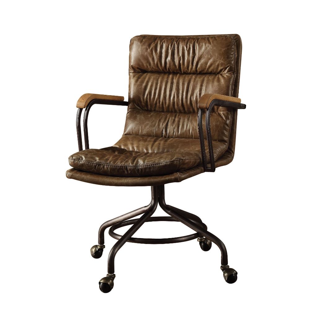 Harith II Office Chair - Vintage Whiskey Top Grain Leather - 92416