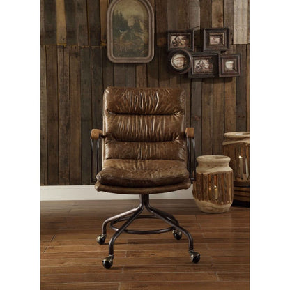 Harith II Office Chair - Vintage Whiskey Top Grain Leather - 92416 image 2