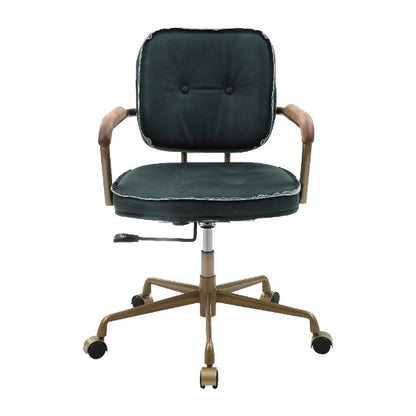 Eclarn Office Chair - Emerald GreenTop Grain Leather - 93171 image 5