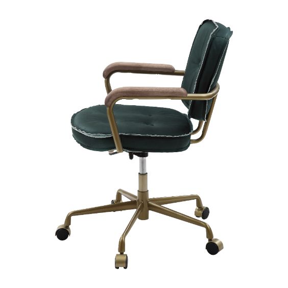Eclarn Office Chair - Emerald GreenTop Grain Leather - 93171 image 3