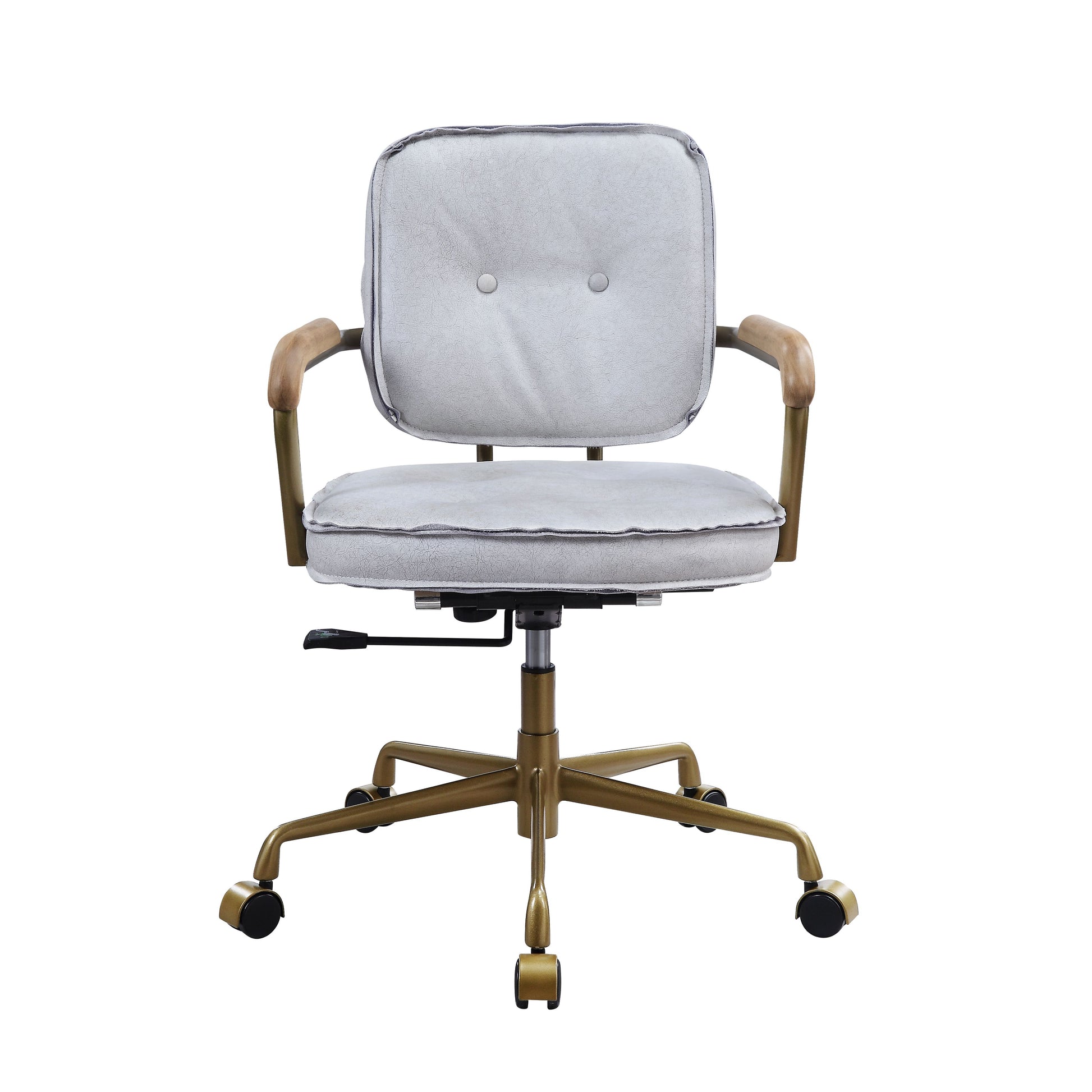 Eclarn Office Chair - Vintage White Top Grain Leather - 93172