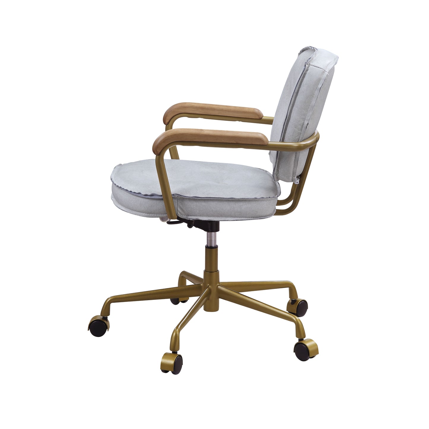 Eclarn Office Chair - Vintage White Top Grain Leather - 93172 image 3
