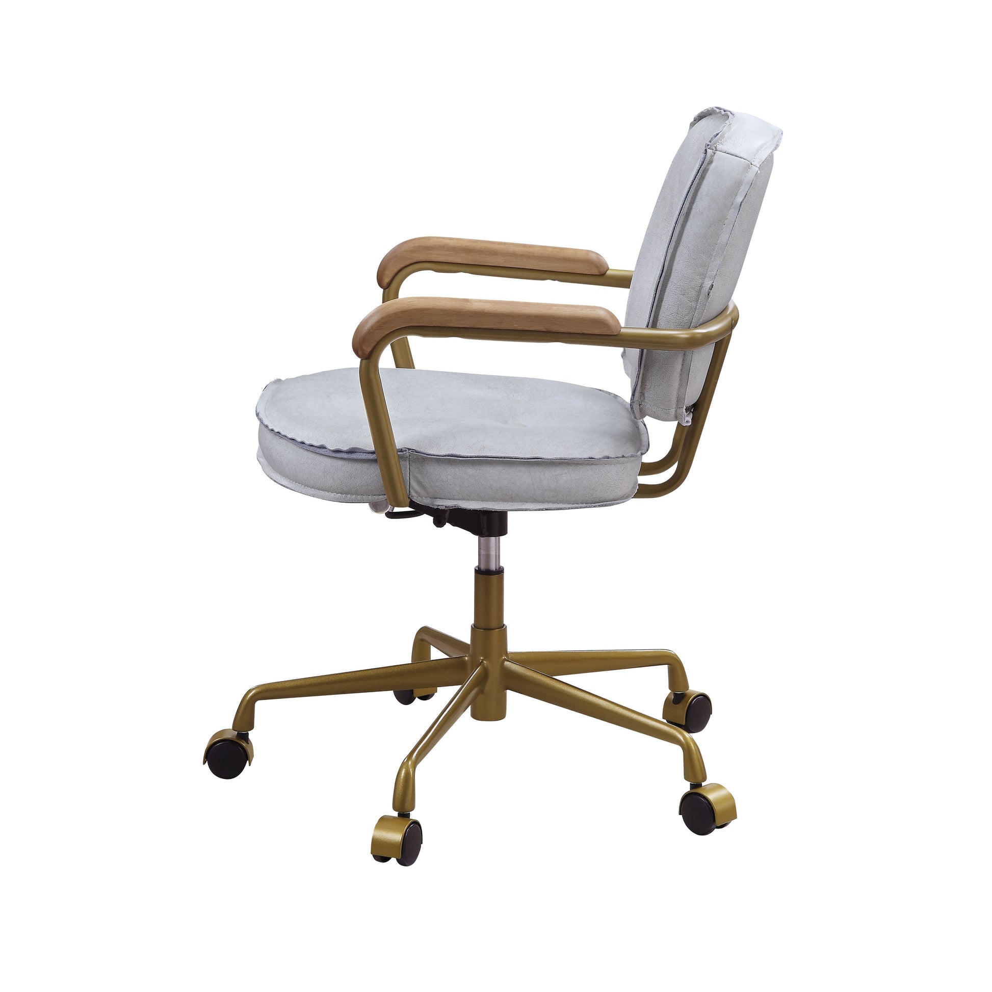 Eclarn Office Chair - Vintage White Top Grain Leather - 93172 image 3