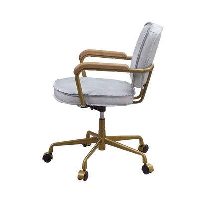 Eclarn Office Chair - Vintage White Top Grain Leather - 93172 image 3