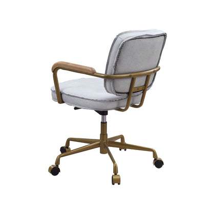 Eclarn Office Chair - Vintage White Top Grain Leather - 93172 image 4