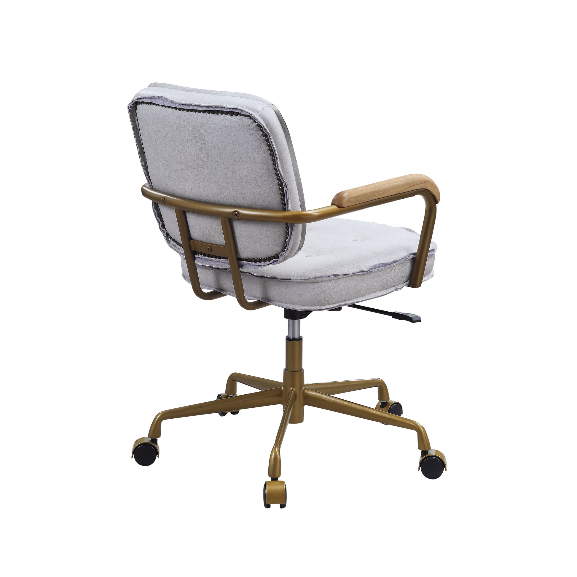 Eclarn Office Chair - Vintage White Top Grain Leather - 93172 image 6