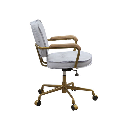 Eclarn Office Chair - Vintage White Top Grain Leather - 93172 image 7