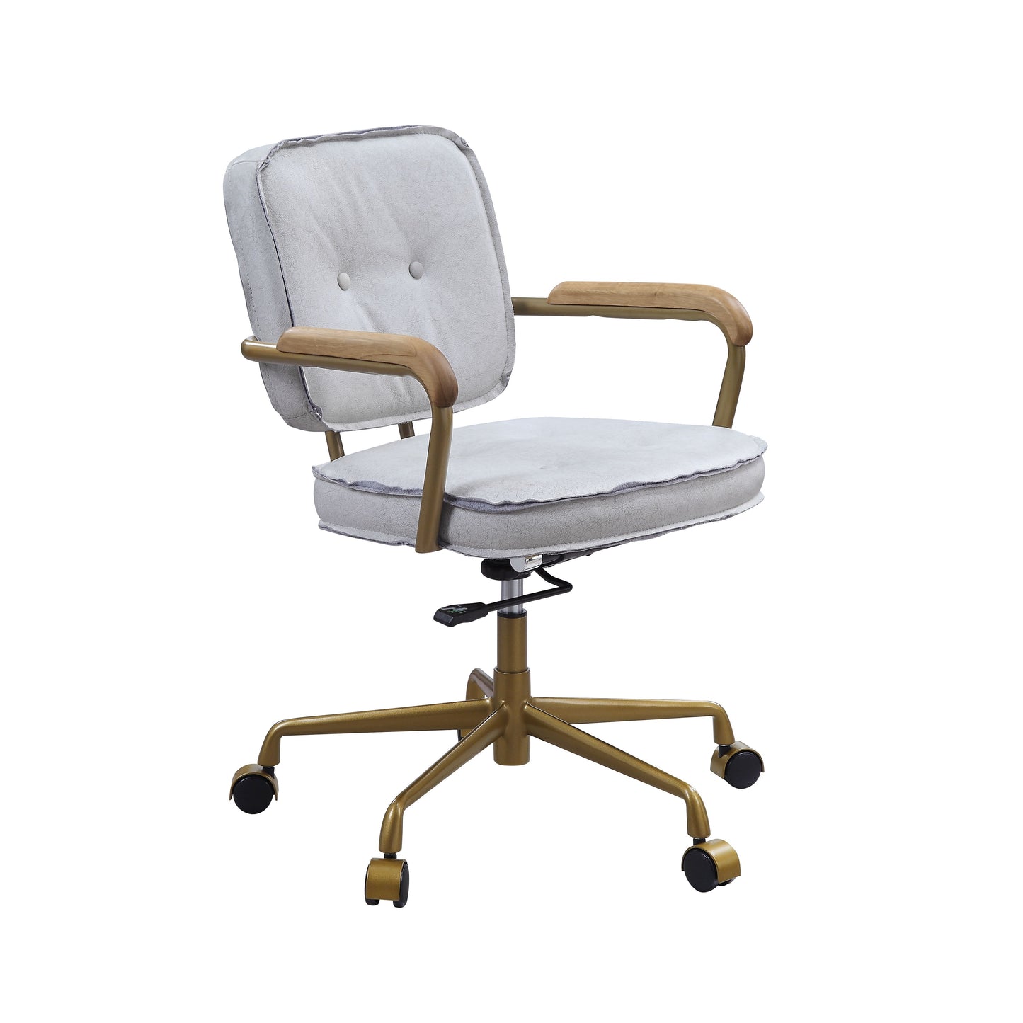 Eclarn Office Chair - Vintage White Top Grain Leather - 93172 image 8