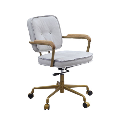 Eclarn Office Chair - Vintage White Top Grain Leather - 93172 image 8