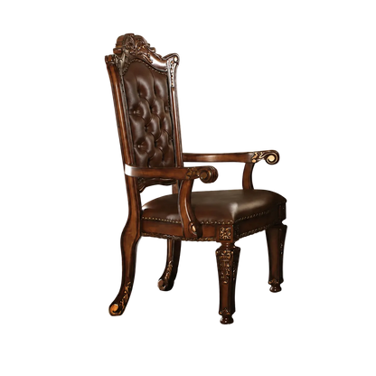 Vendome Executive Office Chair - Synthetic Leather & Cherry Finish