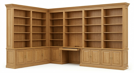 Aldercrest Corner Library Wall System