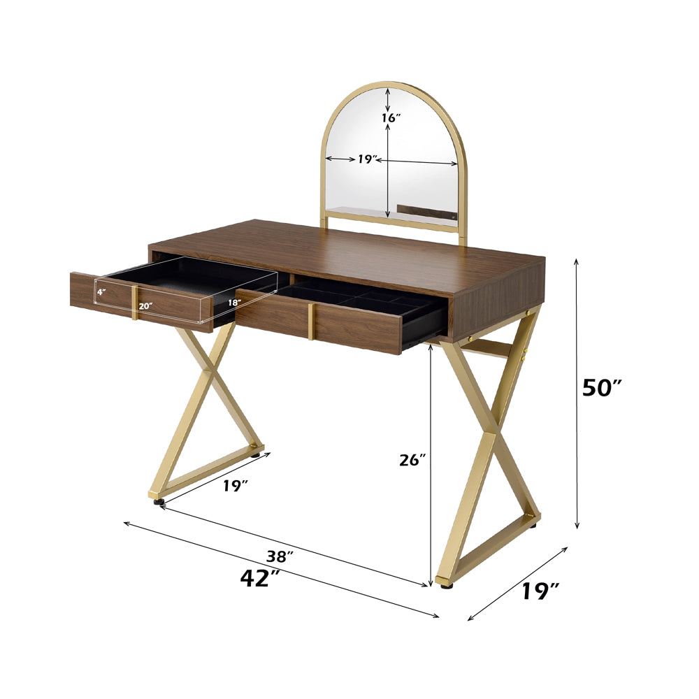 Coleen Vanity Desk W/Mirror & Jewelry Tray image 35