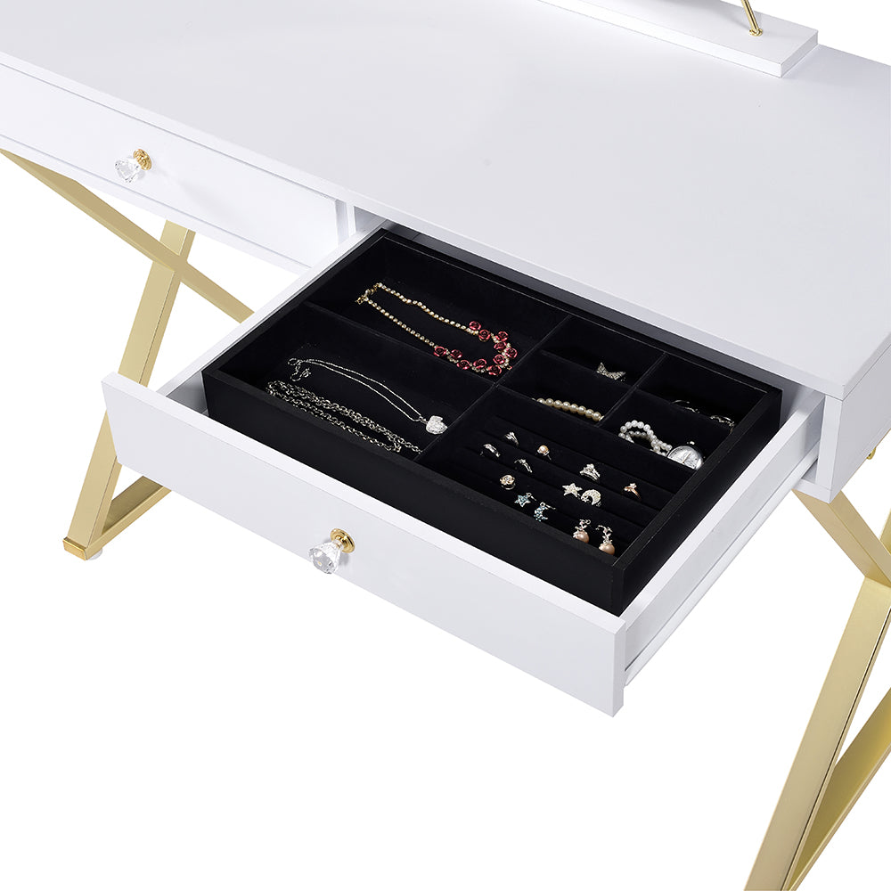 Coleen Vanity Desk W/Mirror & Jewelry Tray image 25